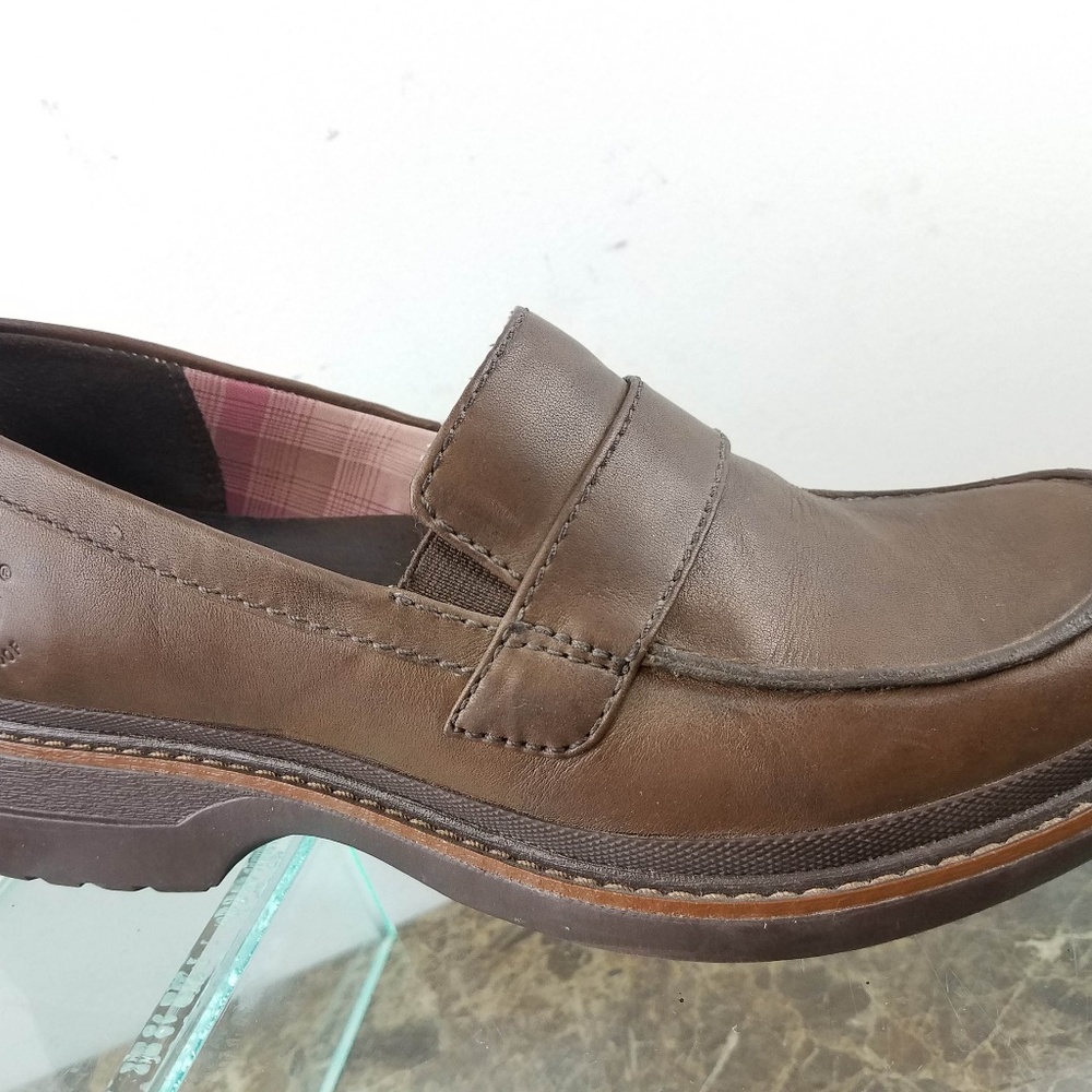 Timberland Waterproof Brown Leather Slip Clogs 6M